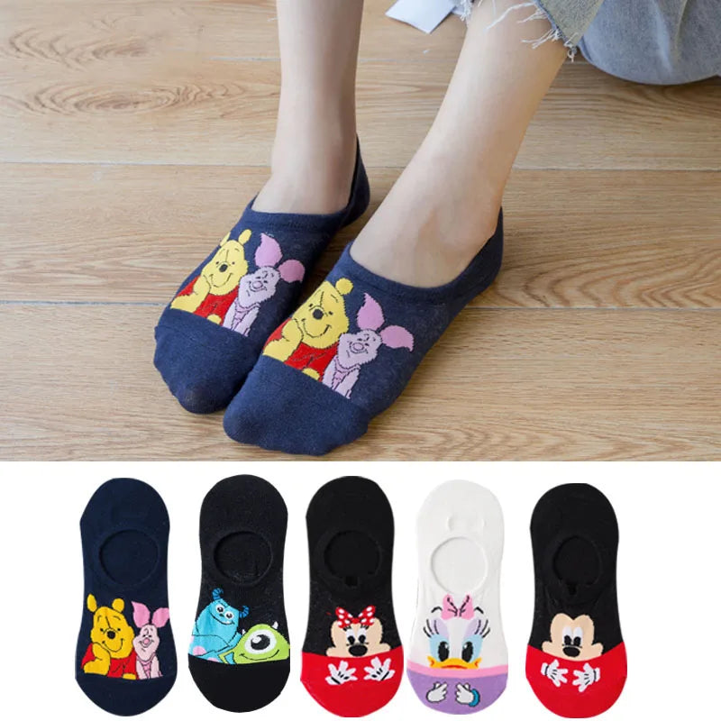 5 pairs Cotton woman sock Mickey Minnie