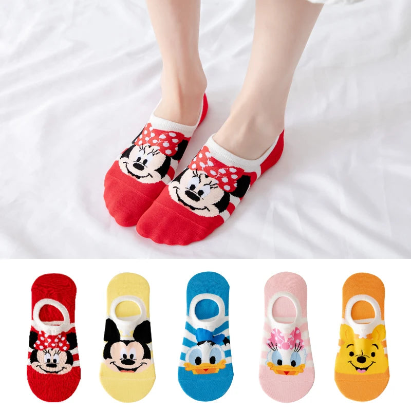 5 pairs Cotton woman sock Mickey Minnie