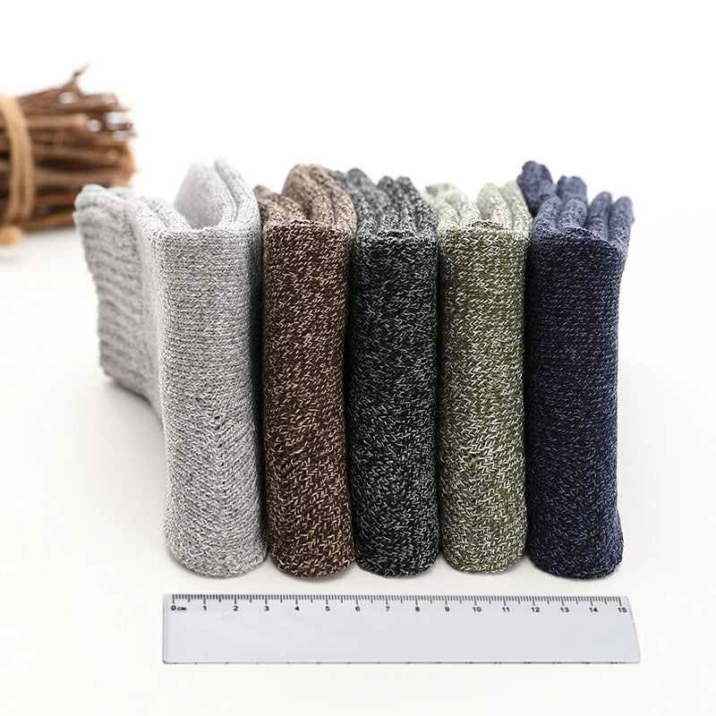 5 Pairs Thicken Wool Socks High Quality