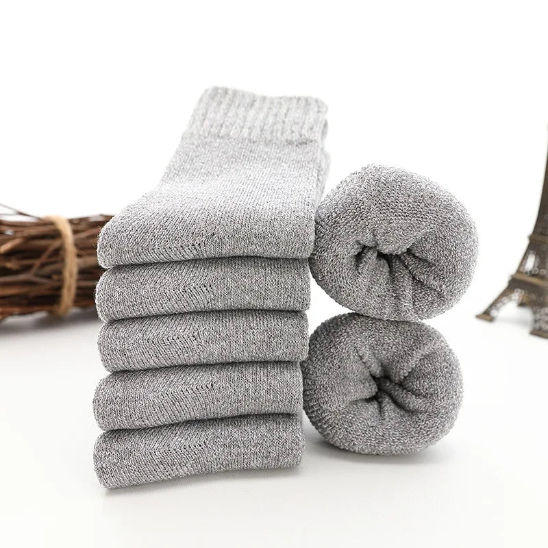 5 Pairs Thicken Wool Socks High Quality