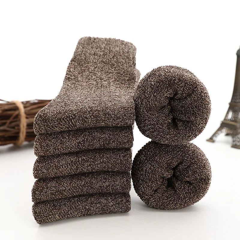 5 Pairs Thicken Wool Socks High Quality