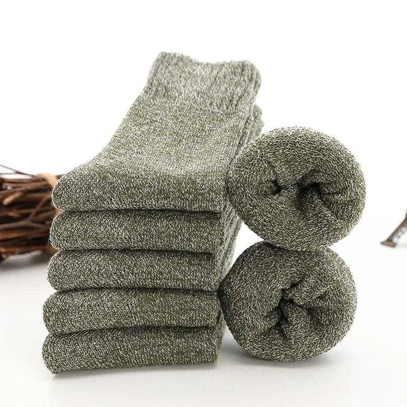 5 Pairs Thicken Wool Socks High Quality