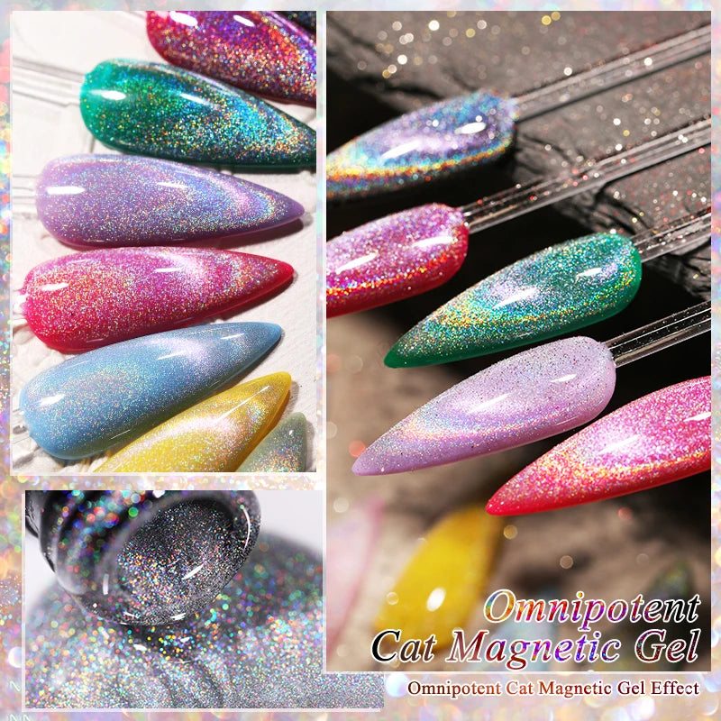 Double Light Gel Nail Polish Rainbow Glass