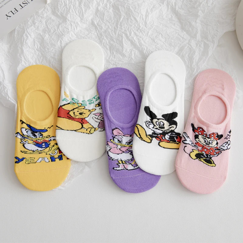 5 pairs Cotton woman sock Mickey Minnie