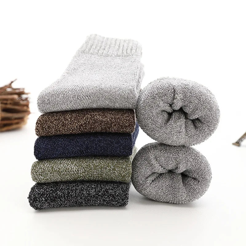 5 Pairs Thicken Wool Socks High Quality