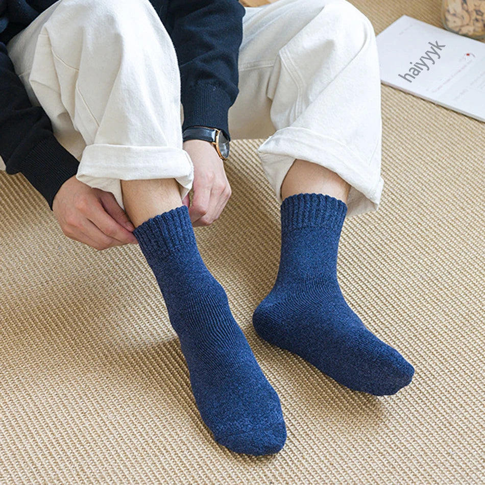 5 Pairs Thicken Wool Socks High Quality