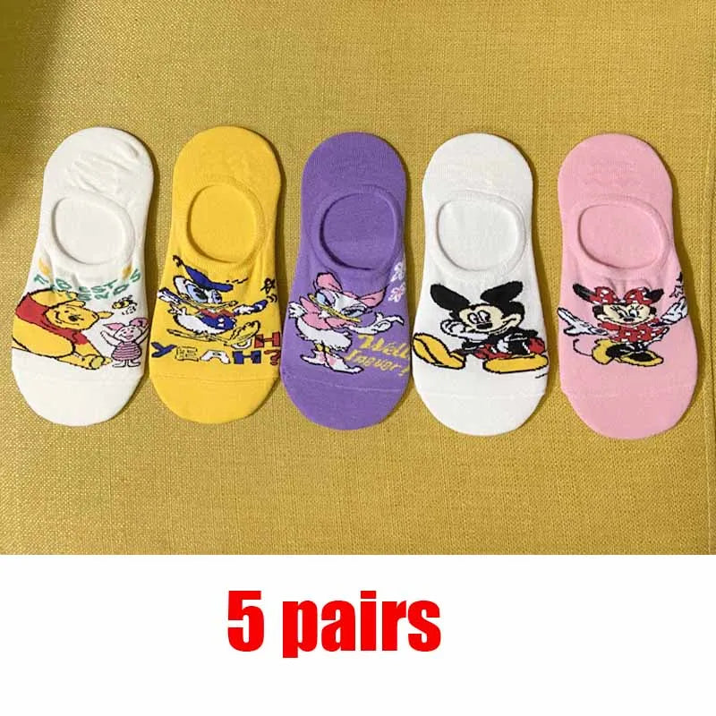 5Pairs Korea Summer Women socks