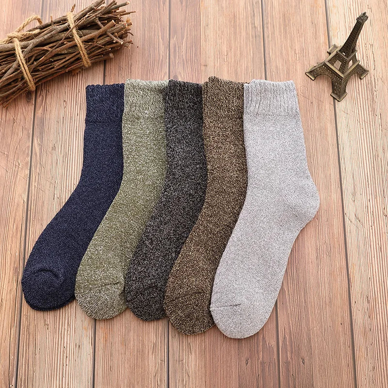 5 Pairs Thicken Wool Socks High Quality