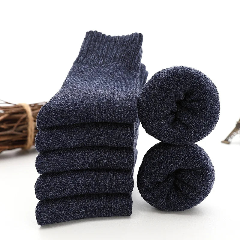 5 Pairs Thicken Wool Socks High Quality