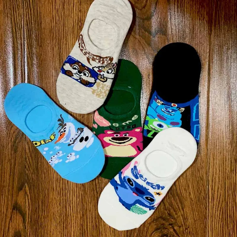 5Pairs Korea Summer Women socks