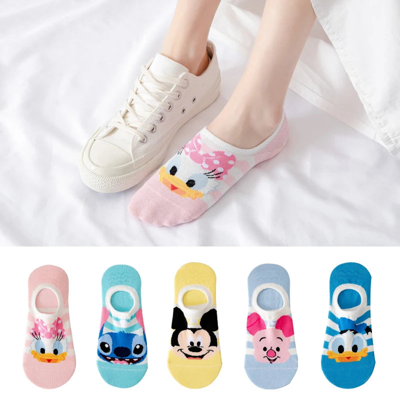 5 pairs Cotton woman sock Mickey Minnie