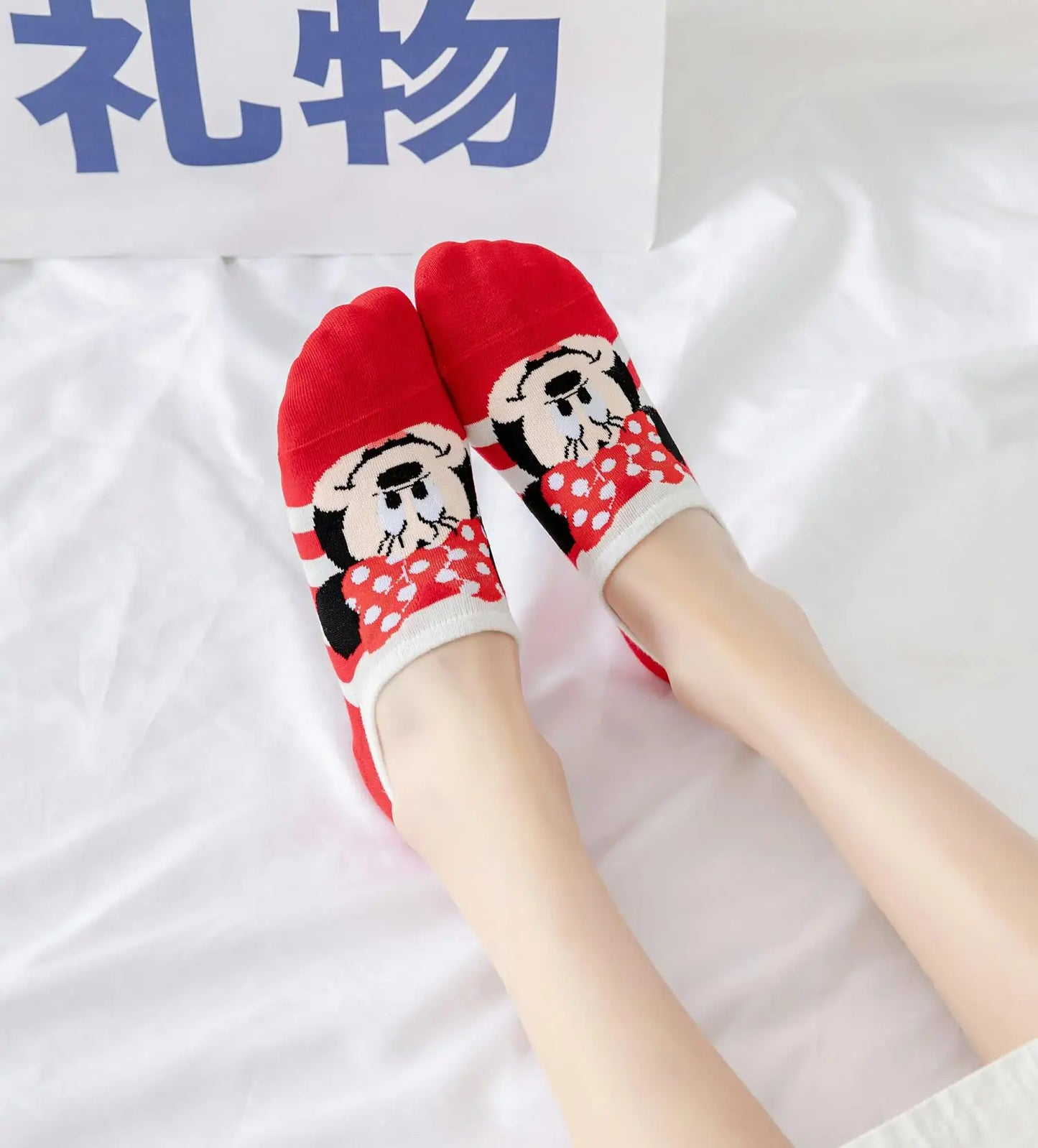 5 pairs Cotton woman sock Mickey Minnie