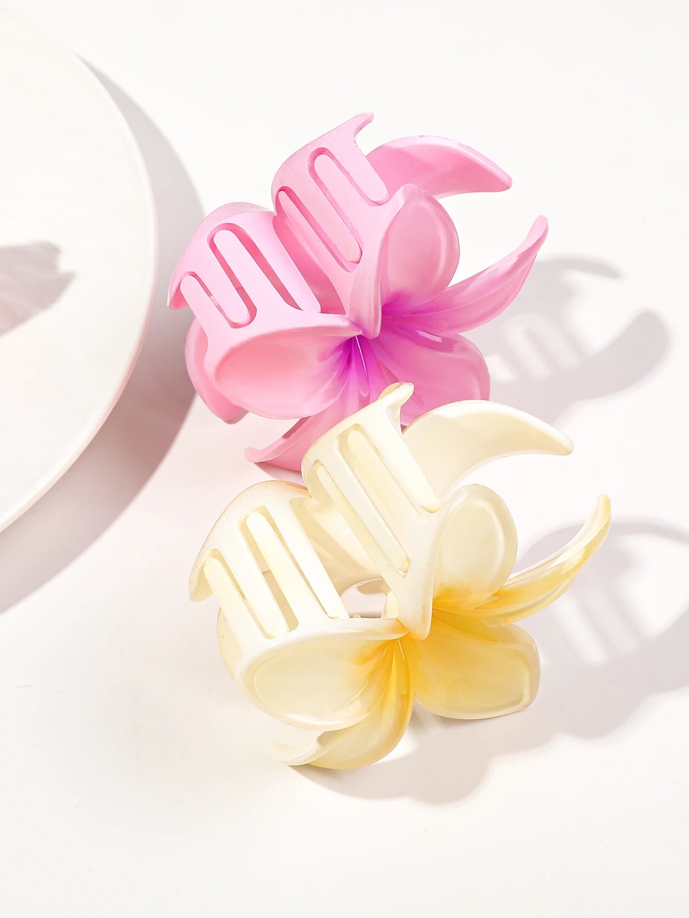 4Pcs Cute Flower Banana Hair Claw Clips