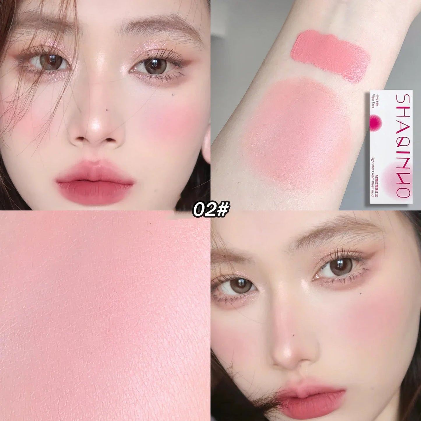 Light Mist Blush Cream Mud Matte Velvet Blusher