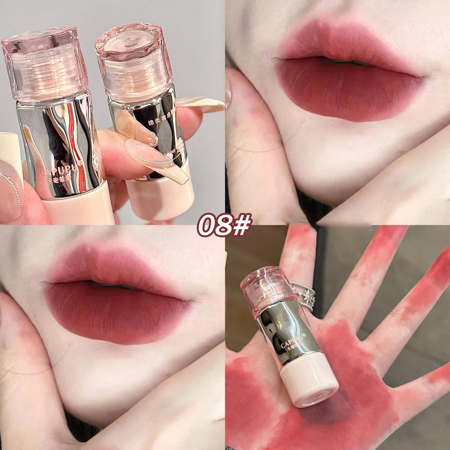 Matte Velvet Lip Gloss Liquid tin mud