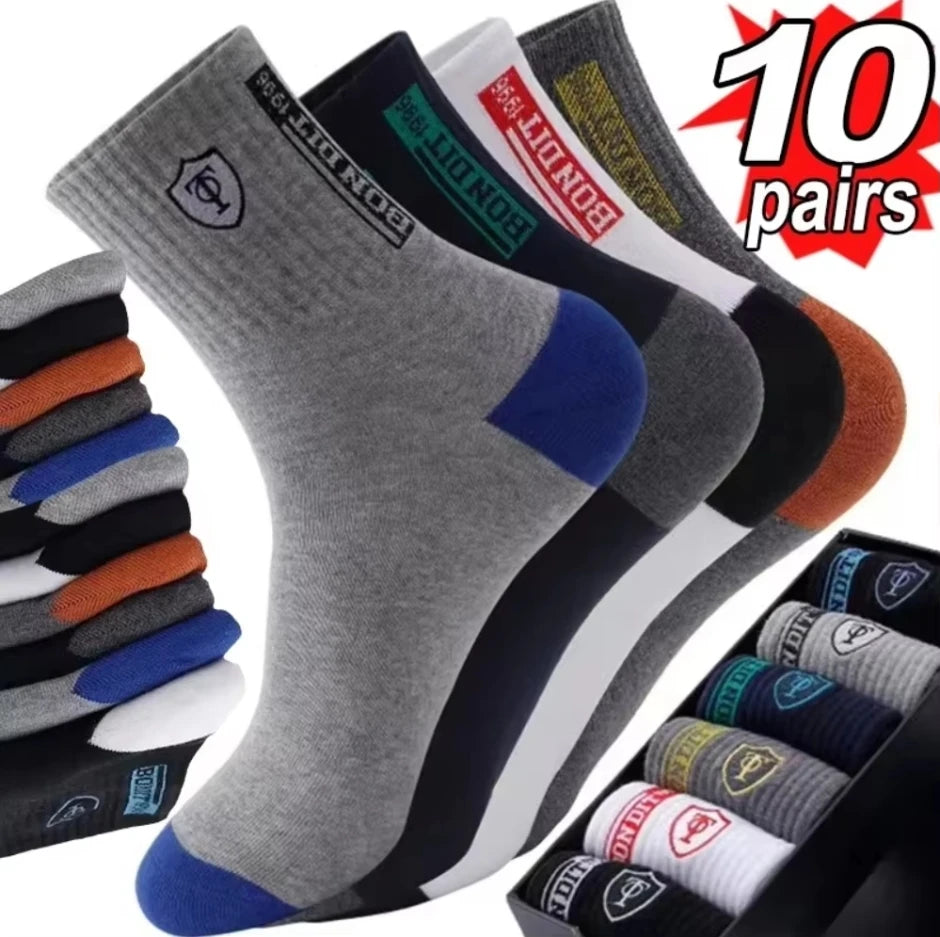 5Pairs Breathable Cotton Sports  Socks