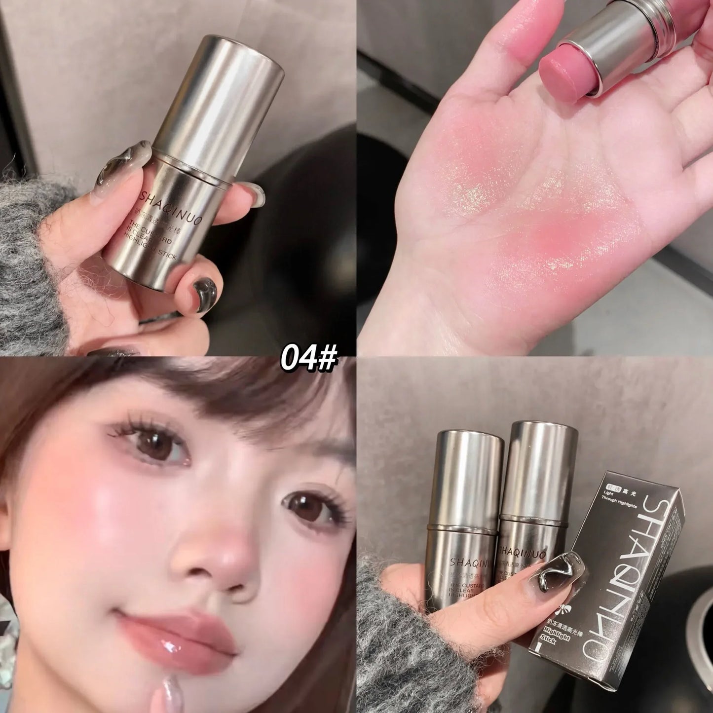 Water Light Shimmer Highlighter Blush Stick