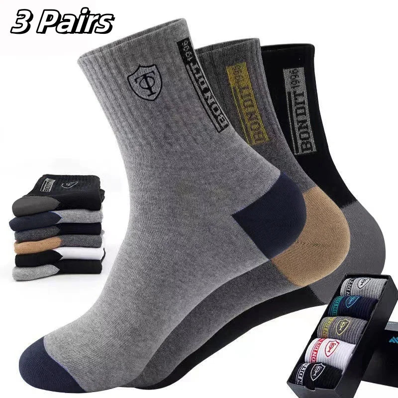 5Pairs Breathable Cotton Sports  Socks