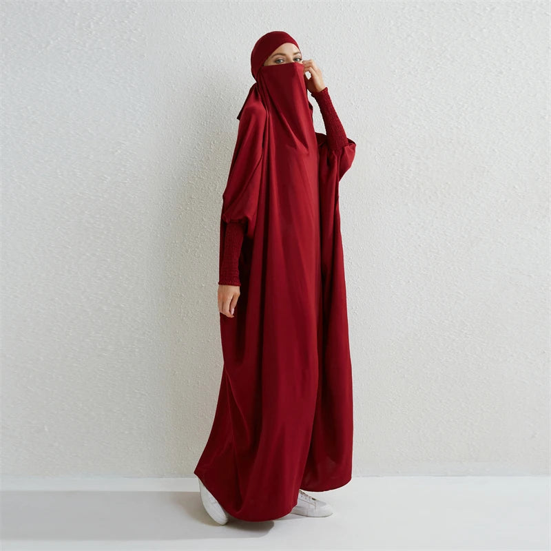 Hooded Abaya One-piece