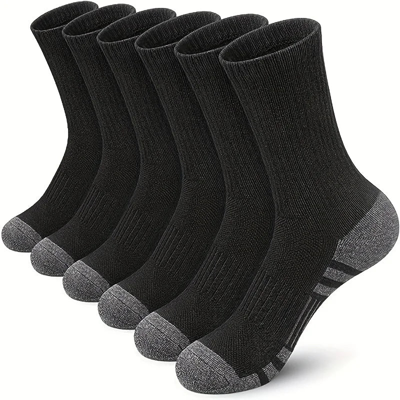 6 Pairs Of Sport Socks Men's Running Socks