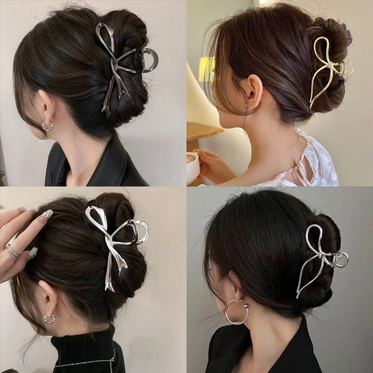 Vintage Ribbon Bow Hair Claws