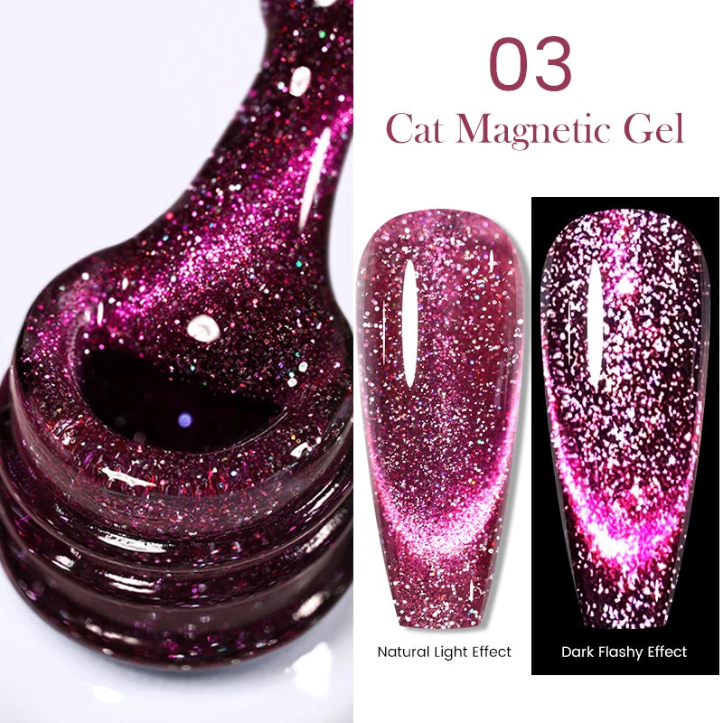 Magnetic Gel Nail Polish Wine Red Series