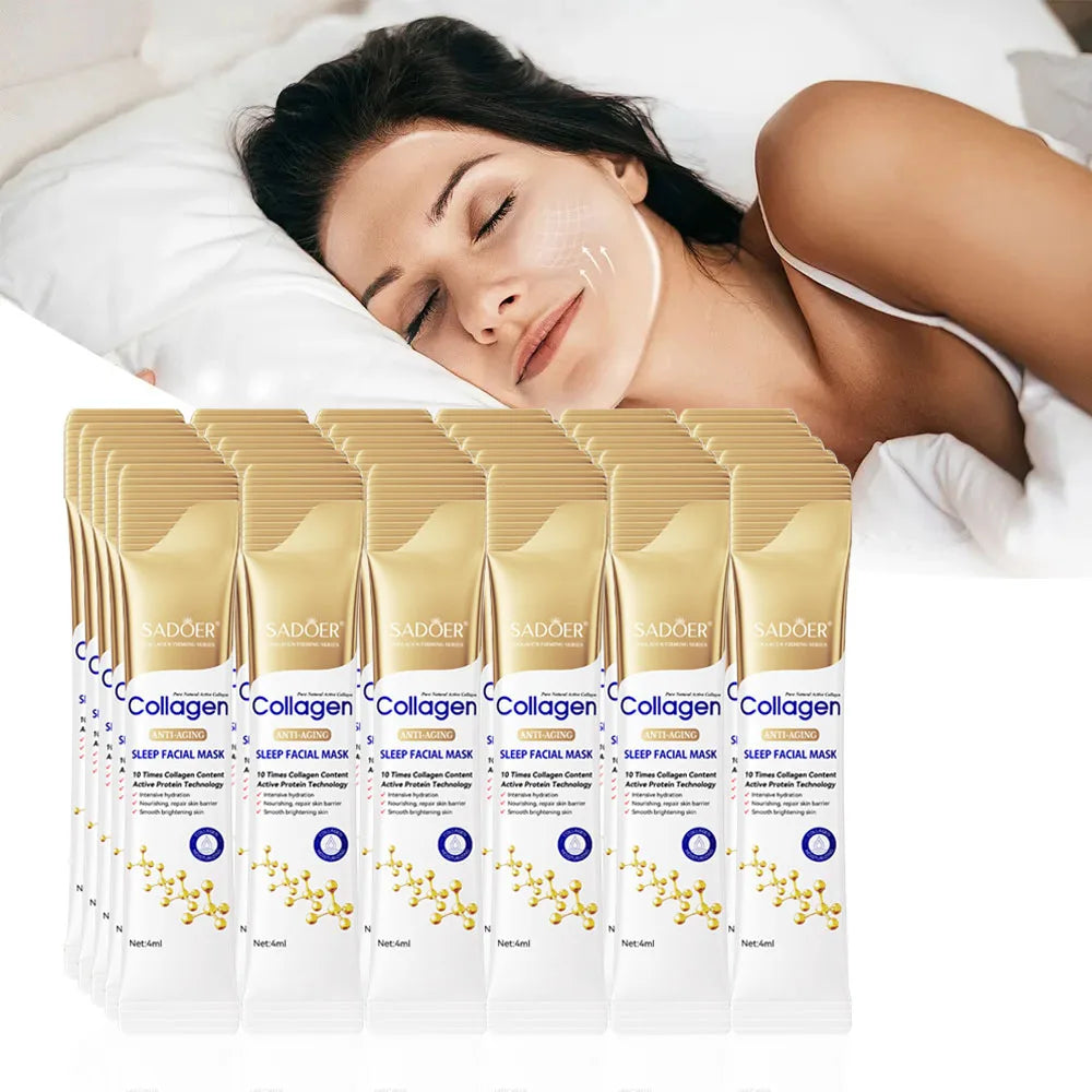 30pcs Collagen Sleeping Facial Masks