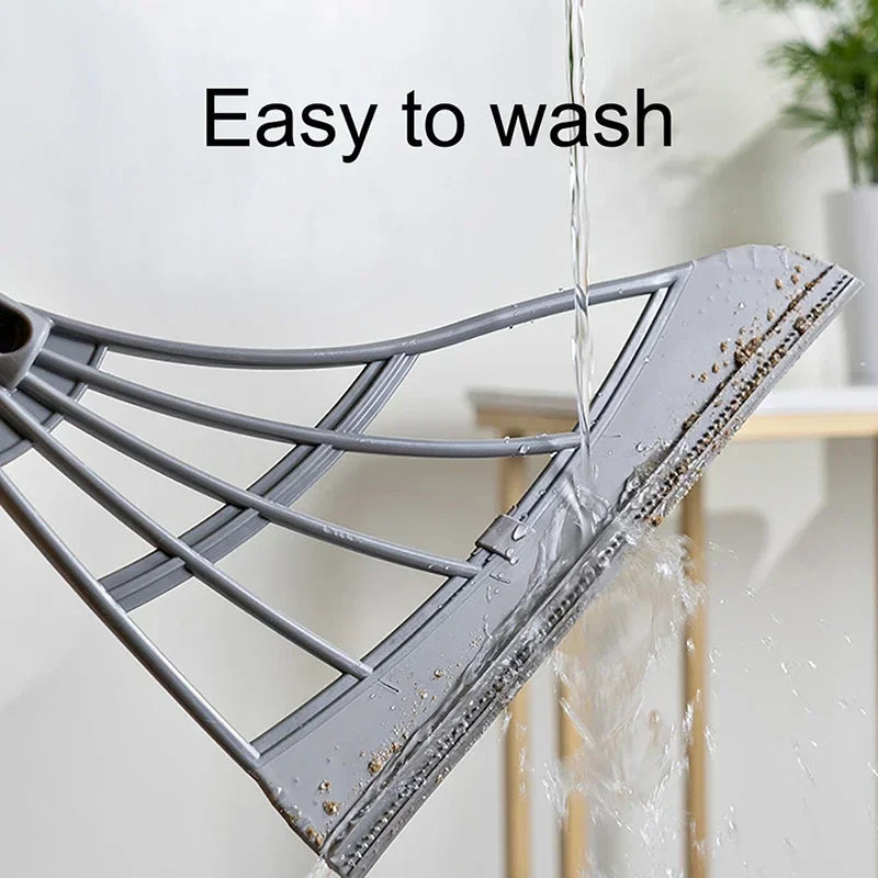 2PCS/Set  Magic Broom Window Washing Wiper Silicone Broom Floor Cleaning