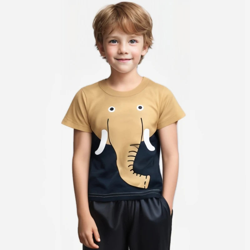 Boys 3D Cartoon T-shirt