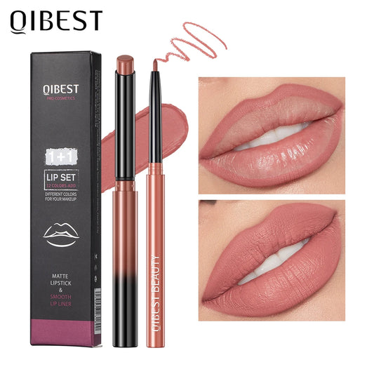 2pcs Matte Lipstick Lipliner Pen Set