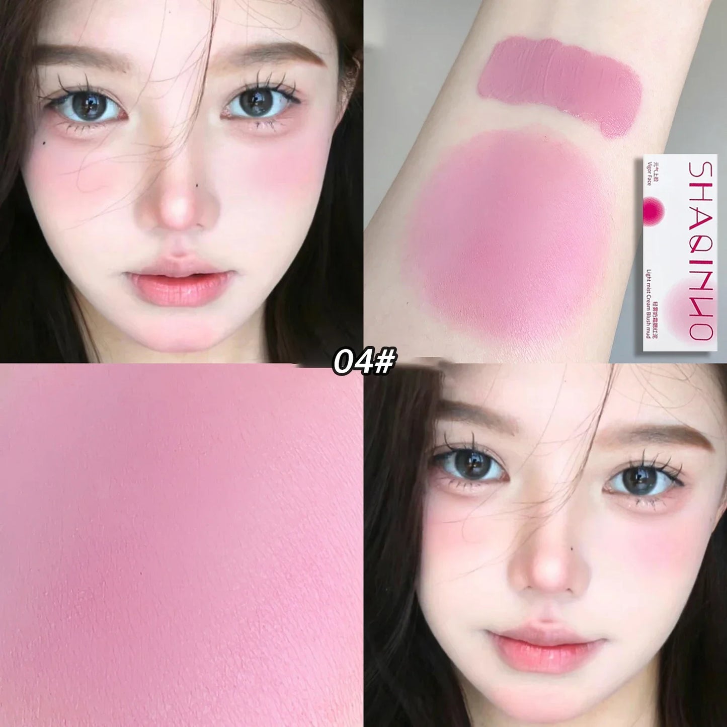 Light Mist Blush Cream Mud Matte Velvet Blusher