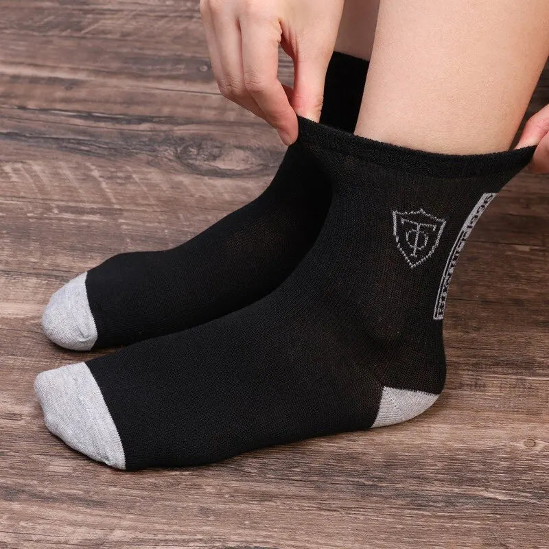 5Pairs Breathable Cotton Sports  Socks