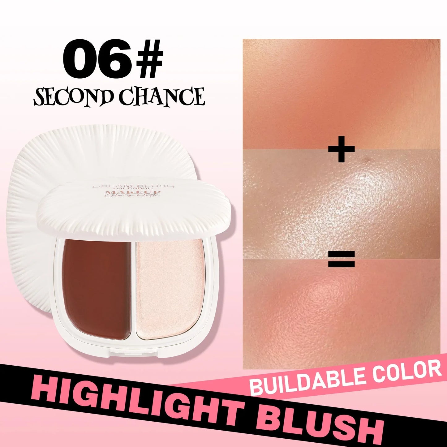 Pearl Highlight Blush Dual Color Contour