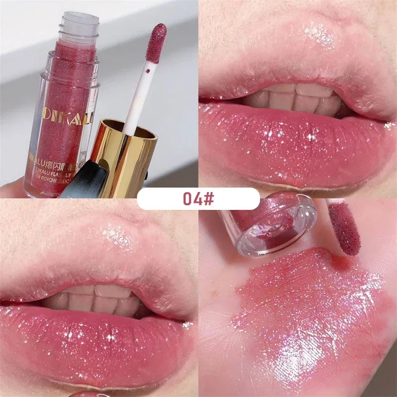 Mirror Pearl Glitter Lip Oil Moisturizing