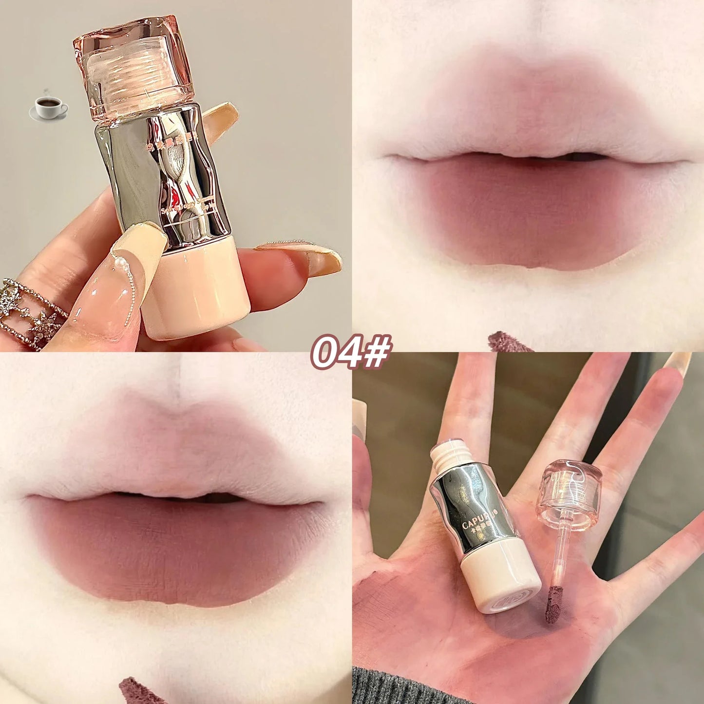 Matte Velvet Lip Gloss Liquid tin mud