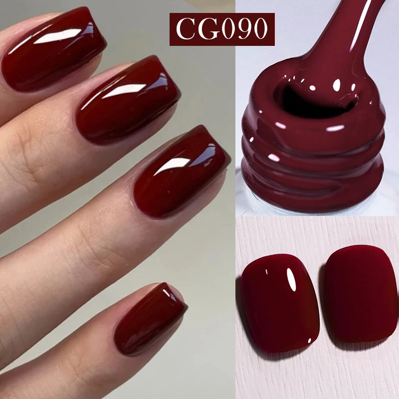 Magnetic Gel Nail Polish Wine Red Series