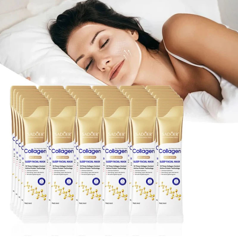 30pcs Collagen Sleeping Facial Masks