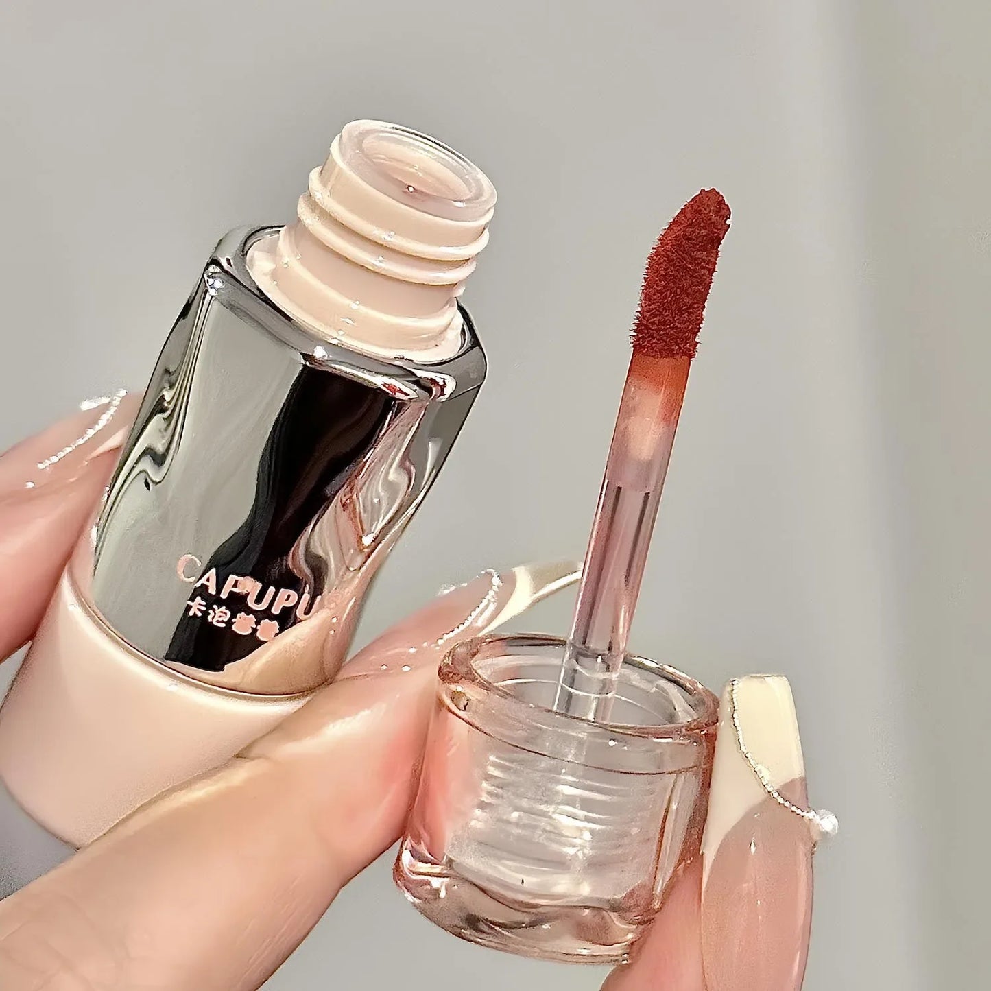 Matte Velvet Lip Gloss Liquid tin mud