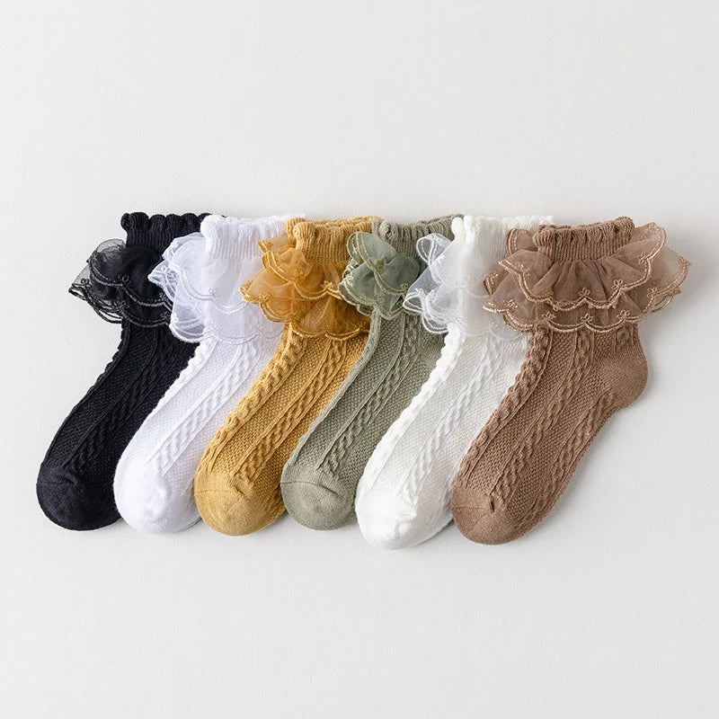 3 Pairs/ Girls Socks