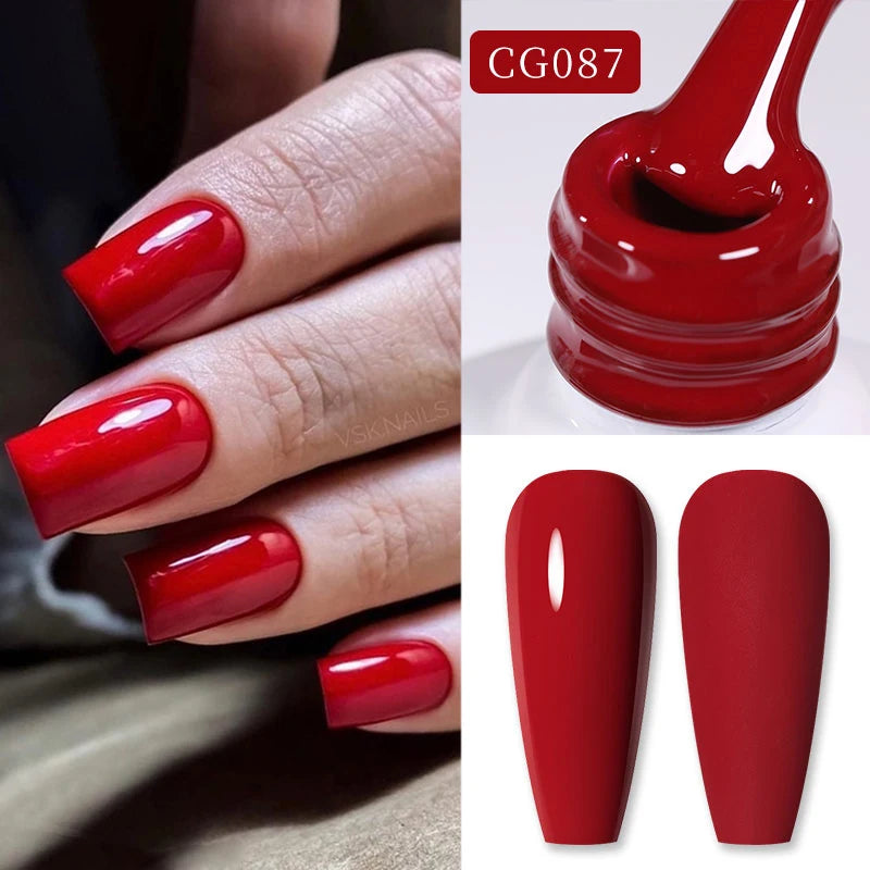 Magnetic Gel Nail Polish Wine Red Series