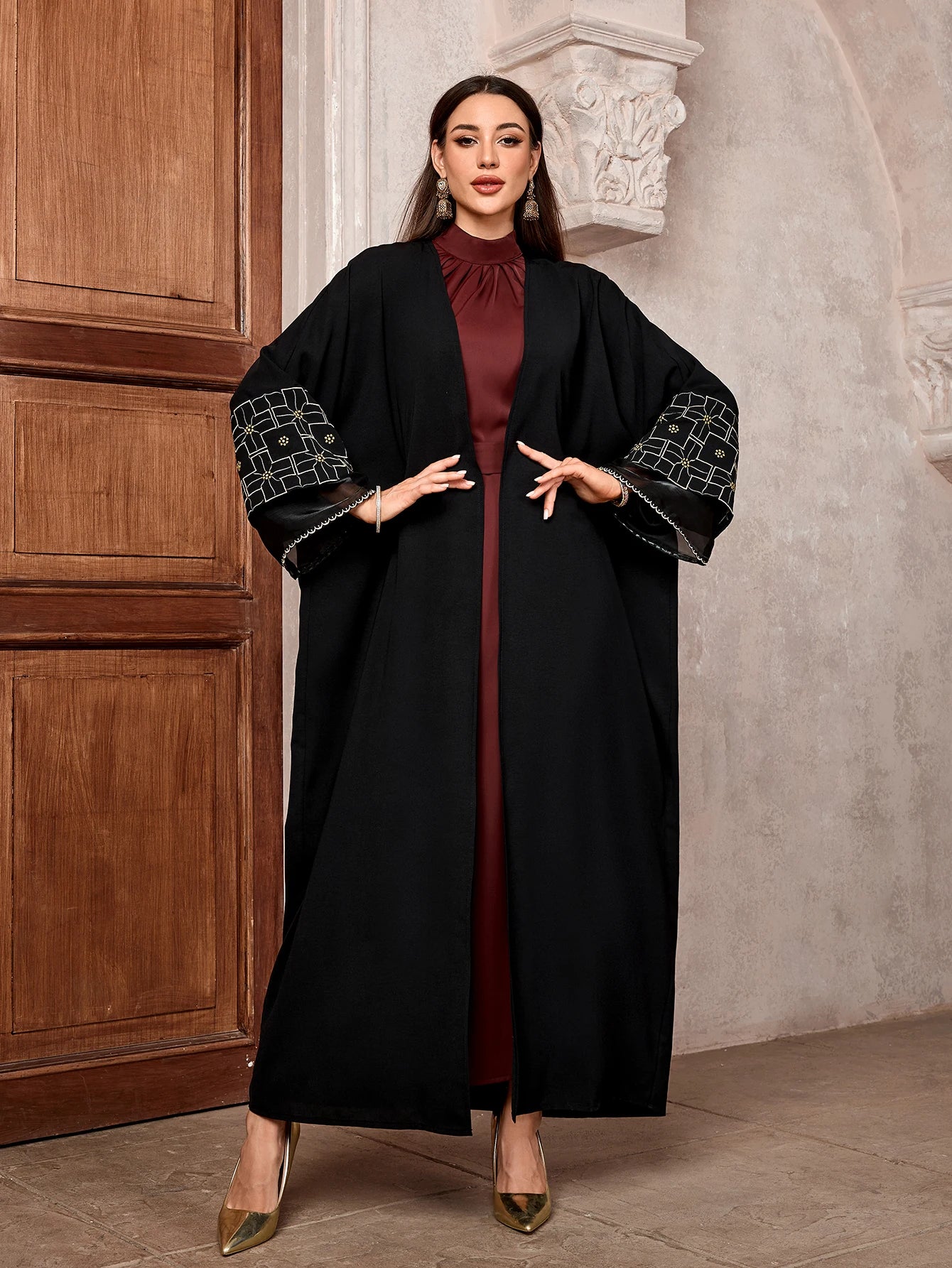 Long Robe Embroidery Abaya