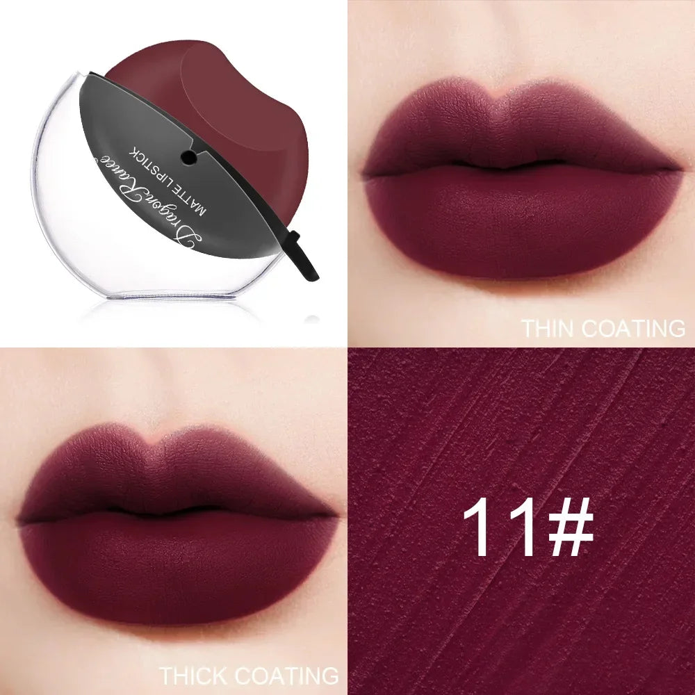 Moisturizing Matte Lipstick -Lip gloss Waterproof non-stick cup