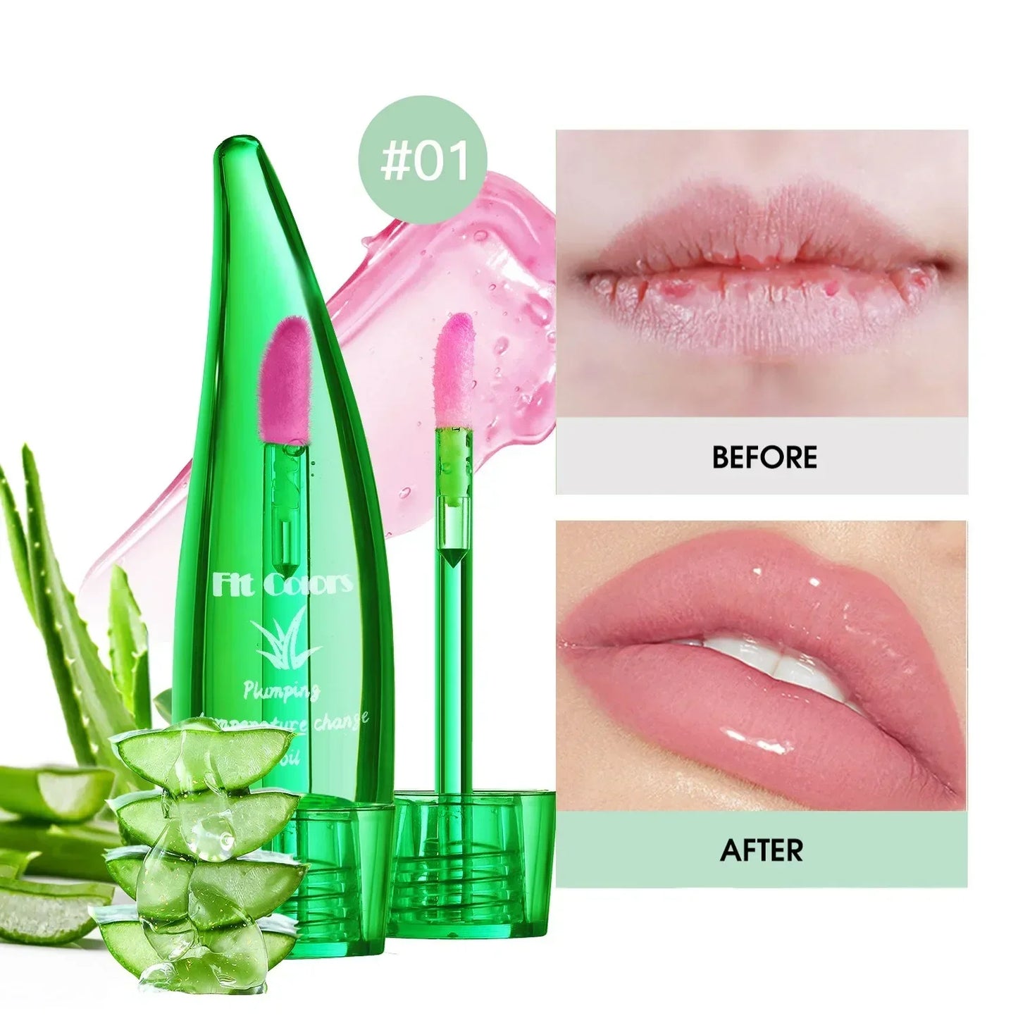 Natural Aloe Pepper Lipstick Lip Tint Moisturizing