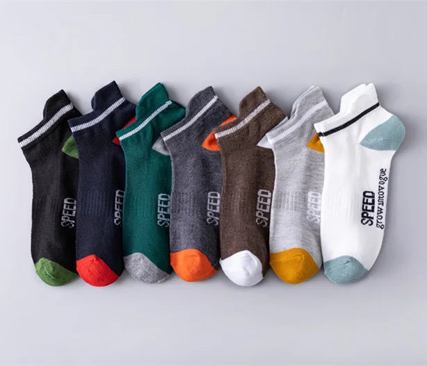 5Pairs Breathable Cotton Sports  Socks