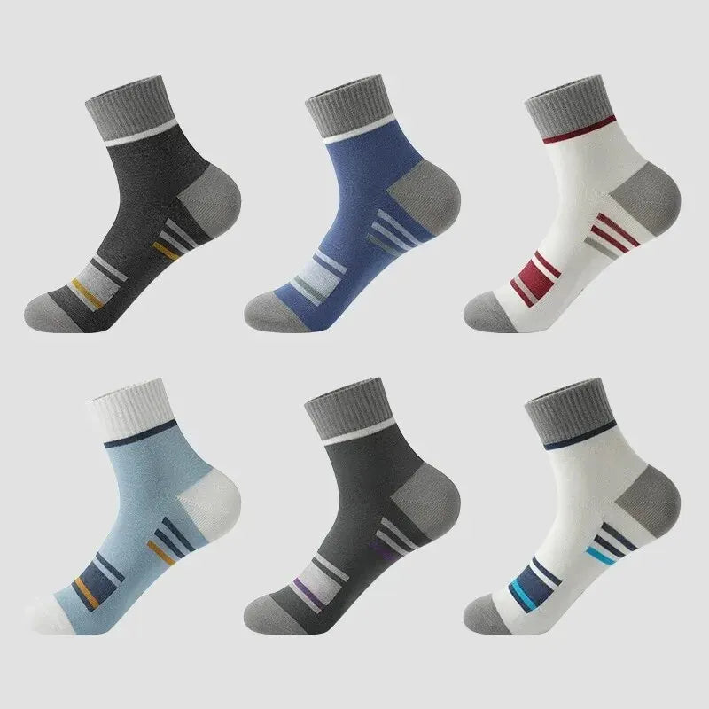 5Pairs Breathable Cotton Sports  Socks