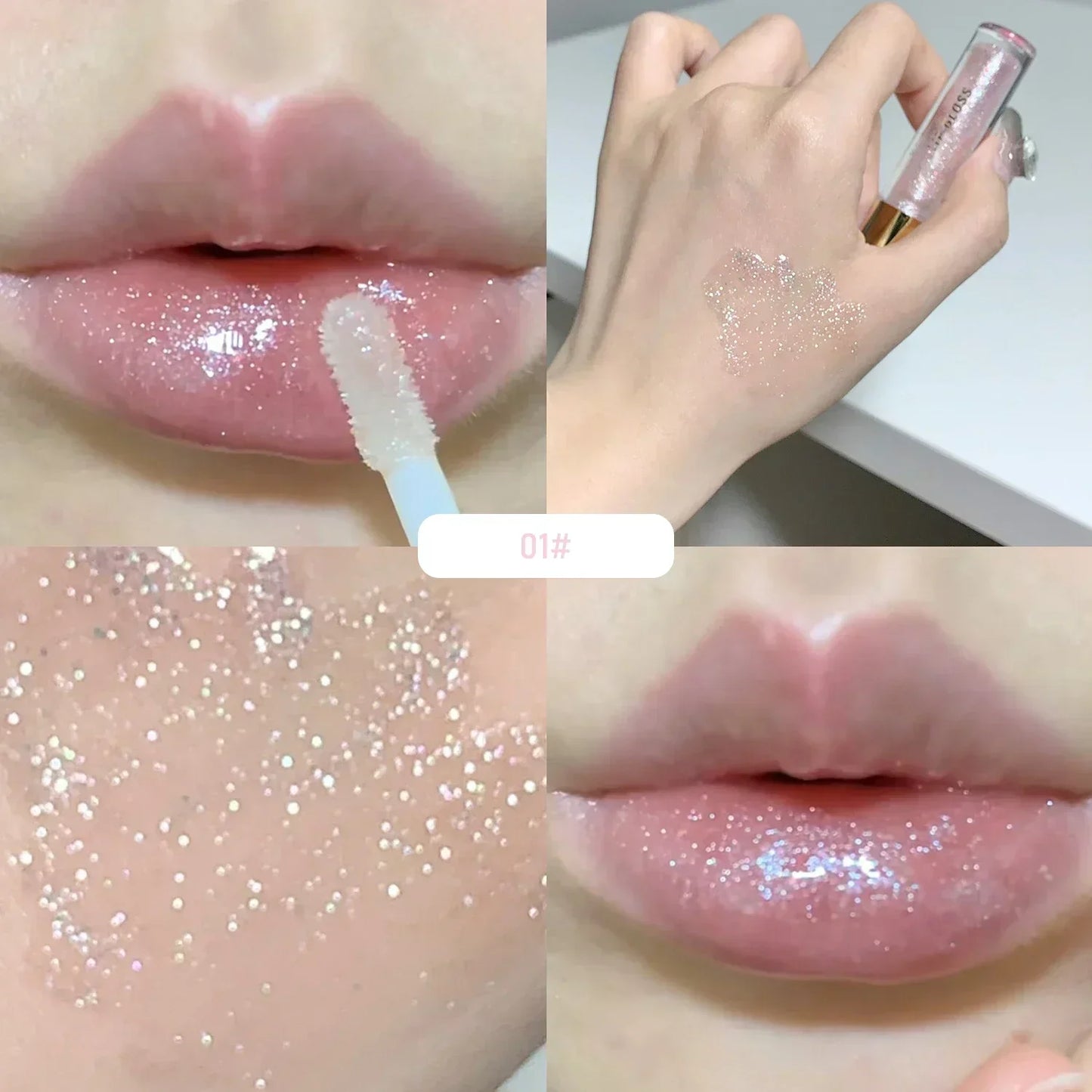 Mirror Pearl Glitter Lip Oil Moisturizing