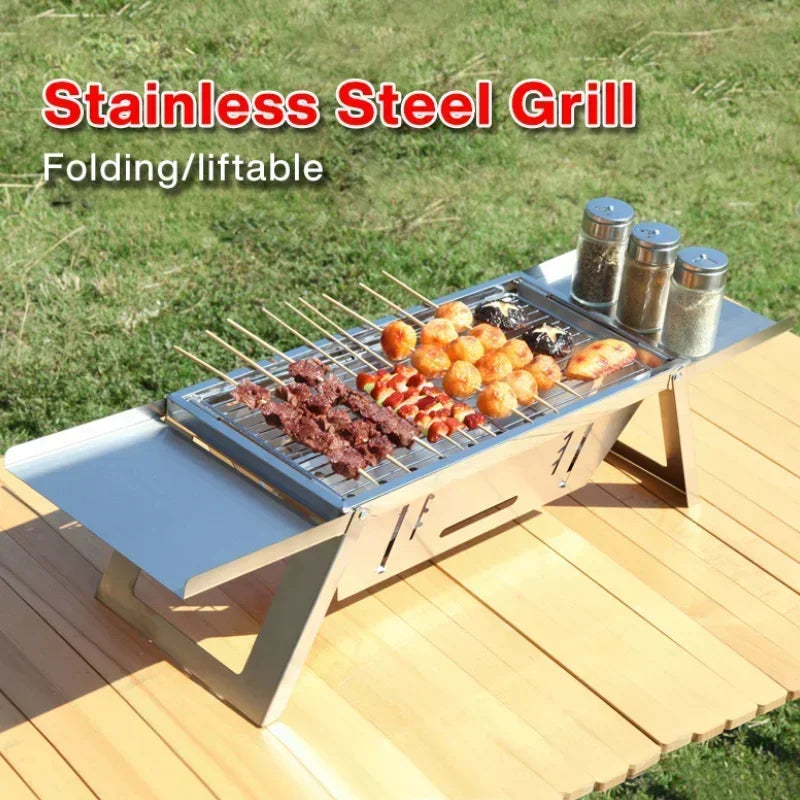 Outdoor Stainless Steel Folding Barbecue Stove