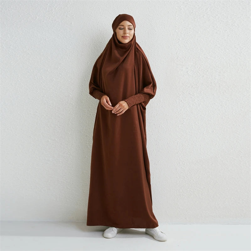 Hooded Abaya One-piece