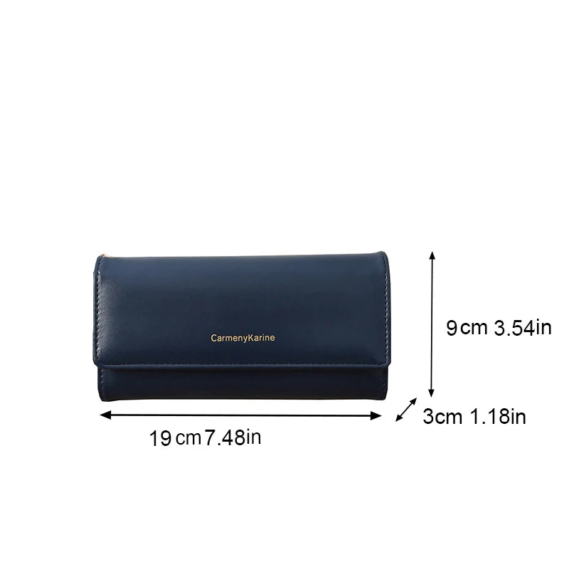 Fashion Leather Long Wallet