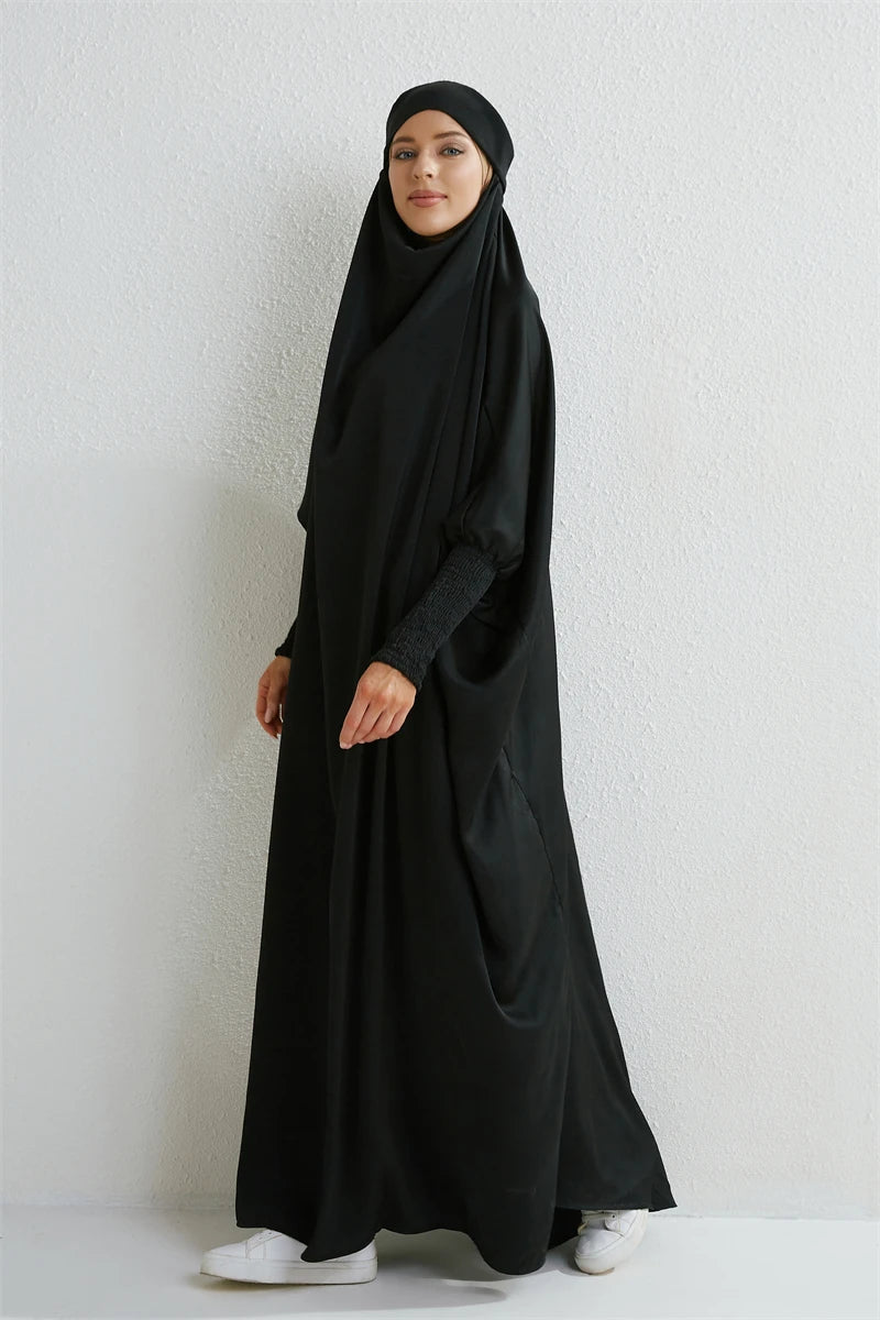 Hooded Abaya One-piece